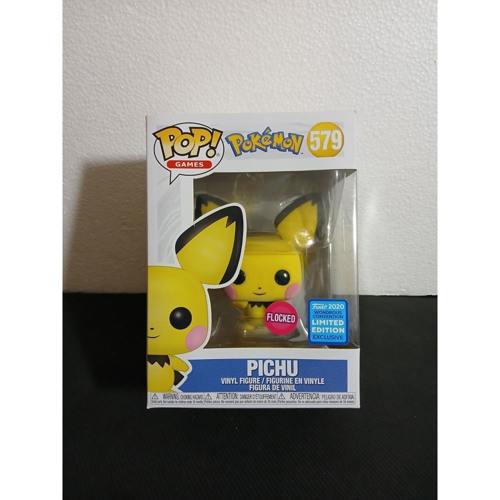 Funko‎ Pop! Vinyl: Pokémon - Pichu (Flocked) - WonderCon FYE (Exclusive) #579